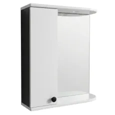 Dulap-oglindă baie Mashtab Palma 60x72 Alb/Antracit (S12321)