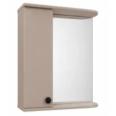 Dulap-oglindă baie Mashtab Palma 60x72 Bej mat (S12320)