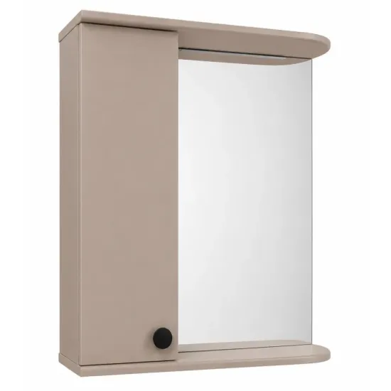 Dulap-oglindă baie Mashtab Palma 60x72 Bej mat (S12320)