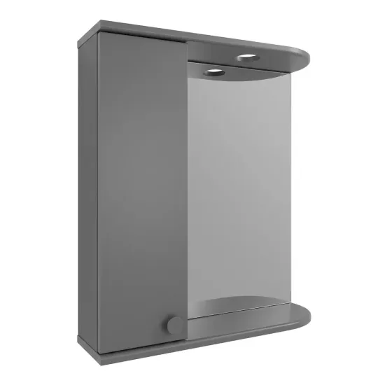 Dulap-oglindă baie Mashtab Palma 60x72 Antracit mat (S12319)