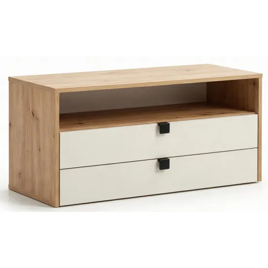 Comodă TV Ambianta Oscar, 120x44.2x55,7 см, Artisan/Cashmere