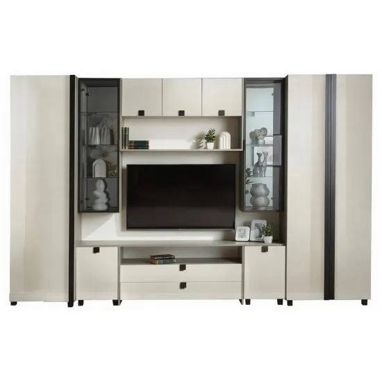 Living Ambianta Oscar, 340x209x60cm, Gri/Ivory