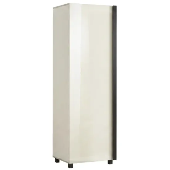 Dulap Ambianta Oscar cu o usa, 60x52x209 cm, Gri/Ivory
