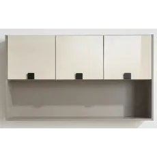 Dulap suspendat Ambianta Oscar, 120x32x67,5 cm, Gri/Ivory