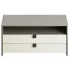 Comoda TV Ambianta Oscar, 120x44.2x55,7 см, Gri/Ivory
