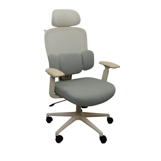 Fotoliu de birou Decoprim Avanti W-276AC-1, Light Grey (LF688-3/LF776-FL) /Beige