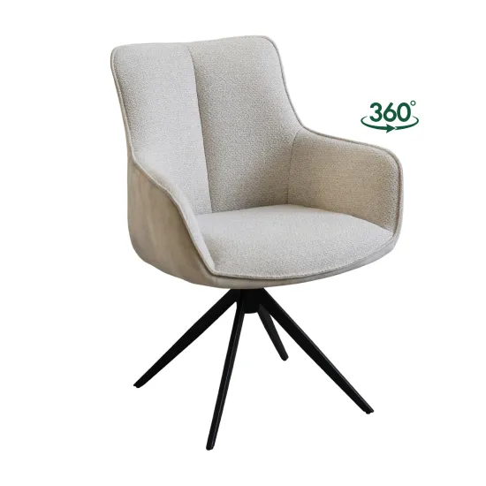 Стул Decoprim Salma с поворотным механизмом, C2797V Beige (Adore110 + Rythm01)