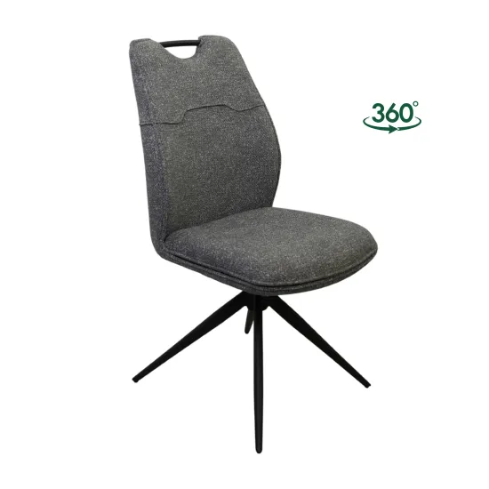 Scaun Decoprim Tedy cu mecanism rotativ, Grey (LEO 07)