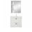 Set de mobila de baie Mashtab Toledo 60/65 65, cu 2 sertare, Alb (12086/12127)