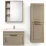 Set de mobila de baie Mashtab Marbela 60/65/40 105, cu sertar, Capucino (11856/11869/11863)