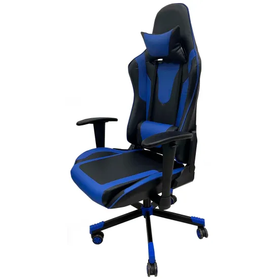 Fotoliu de birou ART Gamer-027E, Albastru/Negru