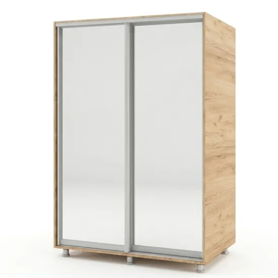 Dulap-cupeu Bafimob DZ-100, 100x220x60 cm, Stejar Auriu