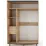 Dulap-cupeu Bafimob DZ-100, 100x220x60 cm, Stejar Auriu