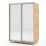 Dulap-cupeu Bafimob DZ-100, 100x220x60 cm, Stejar Auriu