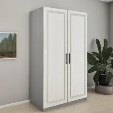 Шкаф Bafimob ШФY-120, 120x52x200 см, Cерый/Дуб каменный