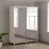 Dulap-cupeu Bafimob DT-160, 160x220x60 cm, cu gravură pe oglinzi, Toffi