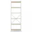 Etajera Nex Loft, 60x24x180 cm White/ Oak Artisan