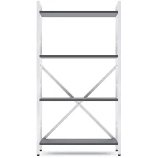 Raft Nex Home Loft, 60x24x110 cm Alb/ Antracit