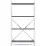 Raft Nex Home Loft, 60x24x110 cm Alb/ Antracit