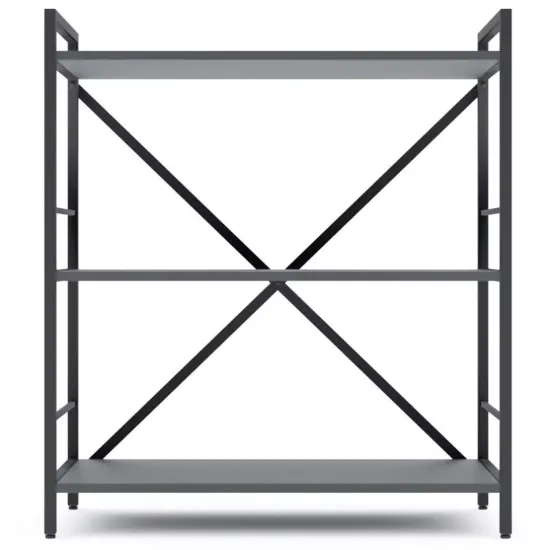 Стеллаж Nex Home Loft, 80x40x90 см, Антрацит