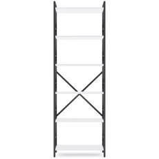 Raft Nex Home Loft, 60x24x180 cm Antracit / Alb ca zăpada