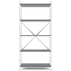 Raft Nex Home Loft, 80x35x170 cm Alb/Antracit