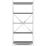 Raft Nex Home Loft, 80x35x170 cm Alb/Antracit