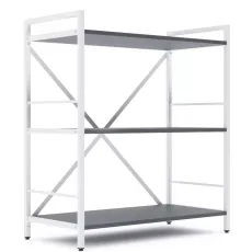 Raft Nex Home Loft, 80x40x90 cm Alb/Antracit