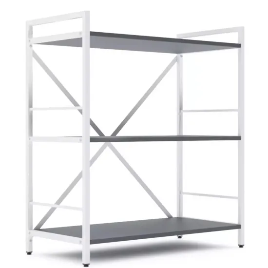 Raft Nex Home Loft, 80x40x90 cm Alb/Antracit