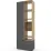 Dulap Nex Home A001R, 80x42x230 cm, Antracit/Stejar Artizan