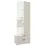 Dulap Nex Home A001L, 80x42x230 cm, White Snow/Cashmere