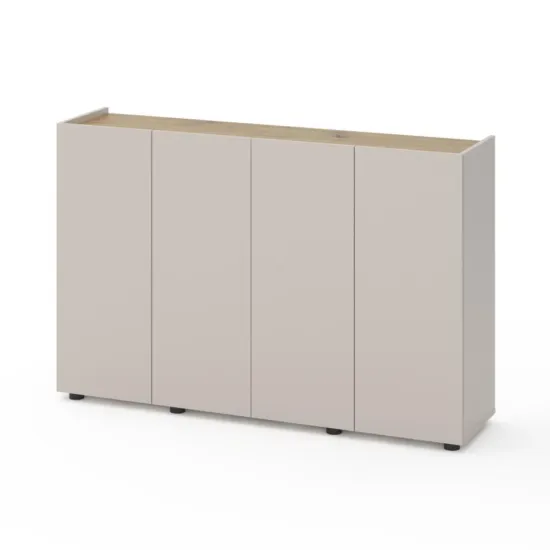 Comodă Nex Home B020, 140x35x92 cm, Cașmir / Stejar Artisan