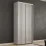 Шкаф купе Mobildor Compact, 110x240x45 cm, двери раздвижные ДСП с декоративными линиями, Серый