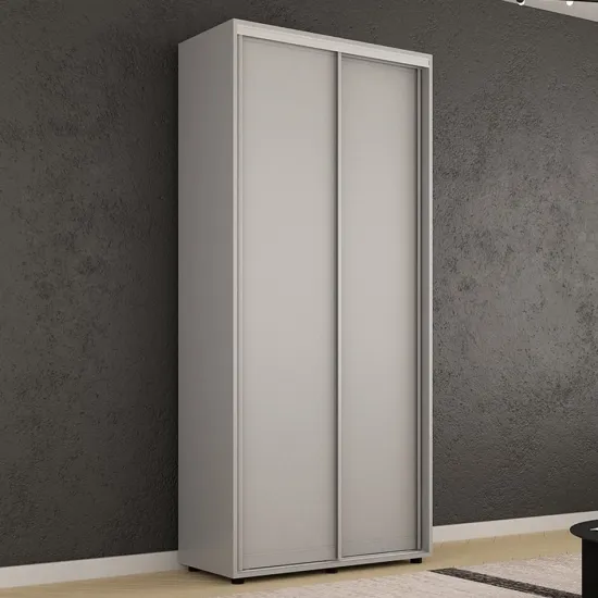 Шкаф купе Mobildor Compact, 130x200x45 cm, двери раздвижные ДСП, Серый