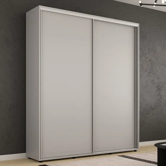 Шкаф купе Mobildor Compact, 200x200x45 cm, двери раздвижные ДСП, Серый