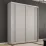 Шкаф купе Mobildor Compact, 210x240x45 cm, двери раздвижные ДСП с греческим орнаментом, Серый