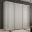 Dulap-cupeu Mobildor Compact, 260x240x45 cm, uși PAL cu ornament grecesc, Gri