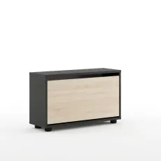 Обувница Mobildor Leo, 50x27x47 см, Антрацит / Сонома