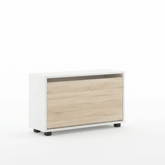 Pantofar Mobildor Leo, 50x27x47 см, Alb / Sonoma