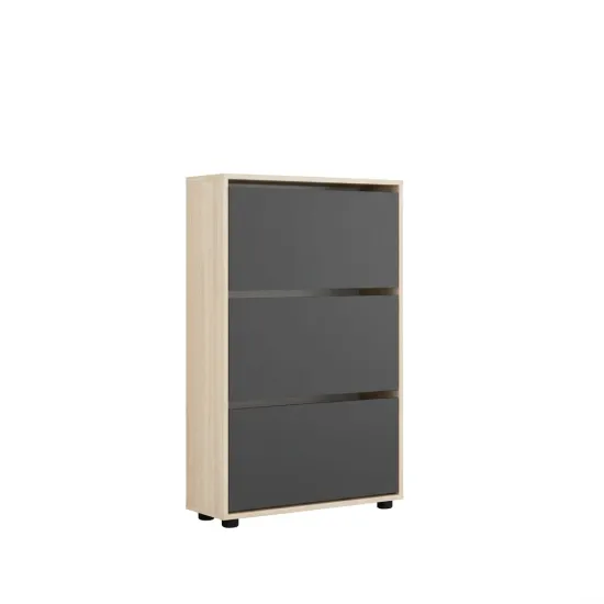 Pantofar Mobildor Leo, 100x27x125 см, Sonoma/Antracit