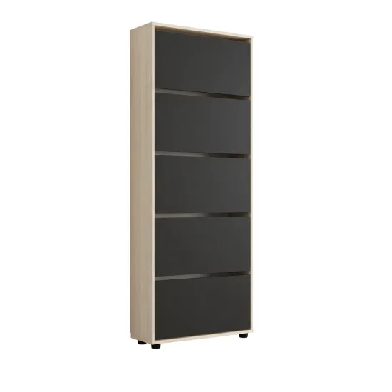 Pantofar Mobildor Leo, 90x27x203 см, Sonoma/Antracit
