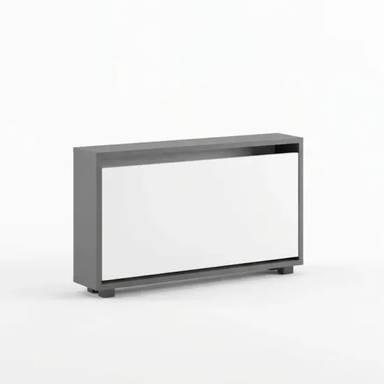 Pantofar Mobildor Leo Slim, 100x16x47 см, Antracit/Alb