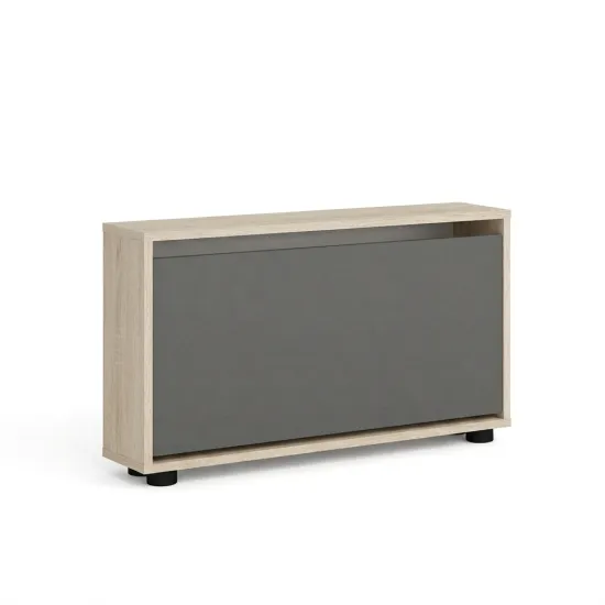 Обувница Mobildor Leo Slim, 50x16x47 см, Сонома/Антрацит