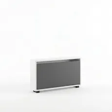 Pantofar Mobildor Leo Slim, 50x16x47 см, White / Anthracite