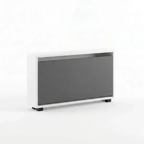 Обувница Mobildor Leo Slim, 60x16x47 см, Белый / Антрацит