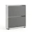 Pantofar Mobildor Leo Slim, 70x16x86 см, White / Anthracite