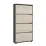 Pantofar Mobildor Leo Slim, 80x16x164 см, Anracit / Sonoma