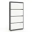 Pantofar Mobildor Leo Slim, 100x16x164 см, Antracit / alb