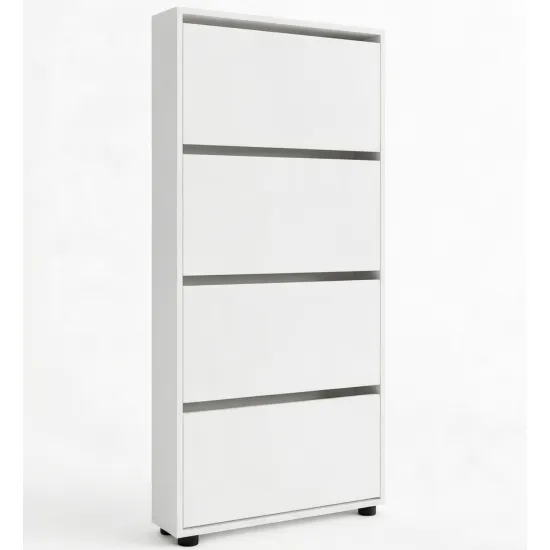 Обувница Mobildor Leo Slim, 100x16x164 см, Белый