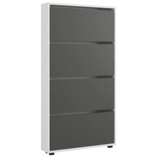 Pantofar Mobildor Leo Slim, 100x16x164 см, White / Anthracite